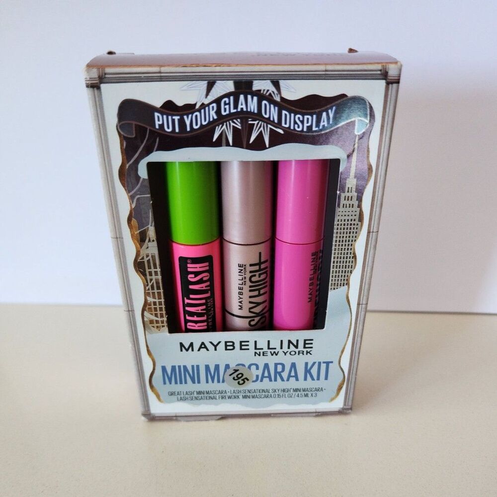 Set of 3 Maybelline Mini Mascaras